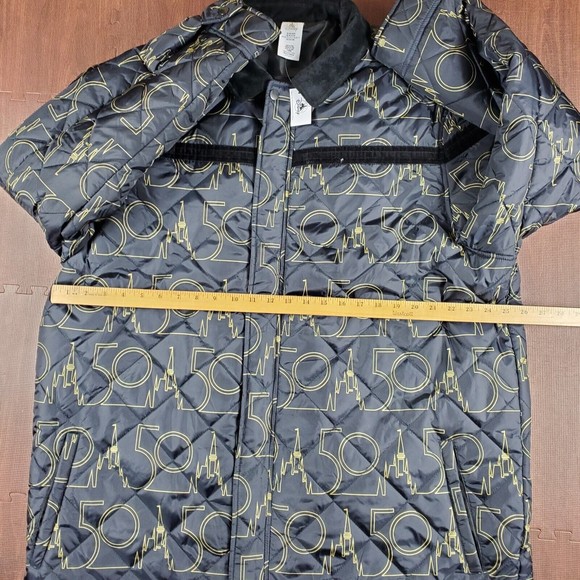 Disney Black and Gold Puffer Jacket - Picture 5 of 16